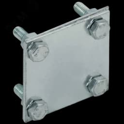 Зажим крестообразный полоса-полоса 30мм оцинкованная сталь HDZ IEK