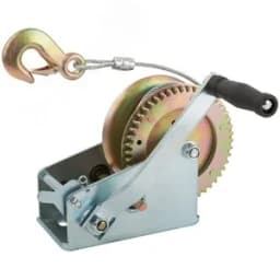 Лебедка шестеренчатая, стальной трос 9.5 м х 5 мм, 1000 кг FIT