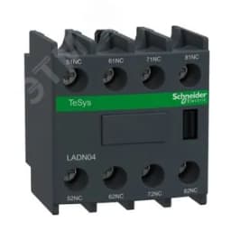 Блок контактный дополнительный к LC1-D фронтальный 4нз Schneider Electric