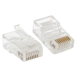 Коннектор RJ-45 TERACOM неэкранированный 8P8C Cat.5E универсальный (упак.50шт) EKF