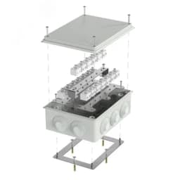 Коробка огнестойкая для о/п 40-0320-FR6.0-40 Е15-Е120 RAL7035 200х150х75 (5 шт/кор) 40-0320-7035-FR6.0-40 Промрукав
