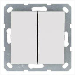 Переключатель перекрестный 2-кл. 10А IP20 механизм бел. глянцевый Jasmart G3014W