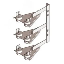 Кронштейн троллейный К45 У1, окрашенный, троллеедержатель К264 У1 - 3 шт.