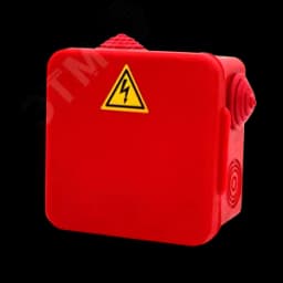 Коробка распределительная огнестойкая КРОПС-П1, IP54, габаритные размеры 100х100х50 мм, для кабелей сечением до 2,5 мм2, 6 клемм