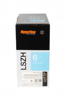 Кабель витая пара Hyperline UFTP4-C6-P26-IN-LSZH-GY-100 (100 м)