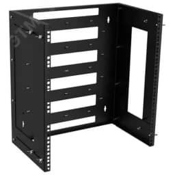 Рама настенная регулируемая 300-500мм 12U черная ITK