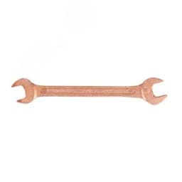 Ключ гаечный (рожковый) двусторонний 14х15 омедненный Hortz