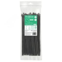 Стяжка кабельная MultiSet 300х4.8 Чёрная (100шт)
