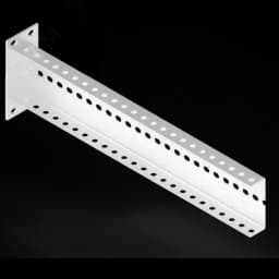 Консоль с опорой 115х40 L600 П-образная средняя оцинкованная