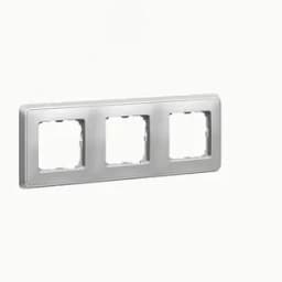 CARIVA Рамка 3 поста алюминий 695984 Legrand Euro
