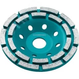 Чашка двухрядная алмазная шлифовальная, d 125 мм