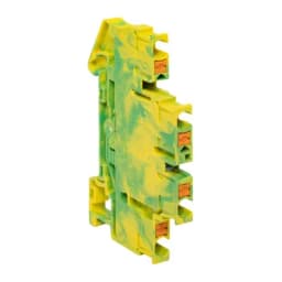 Клеммная колодка пружинная двухуровневая 2.5 Push-in земля EKF