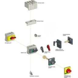 Ручка красная для поворотной рукоятки INS40/160 Schneider Electric