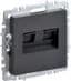 BRITE Роз. комп. 2-ая RJ45 кат.5E РК10-2-БрГ граф. IEK (BR-K20-1-K53)
