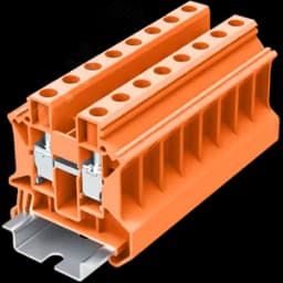 Клемма TU 1-1 винтовая, сечение 10 мм. кв., оранжевая