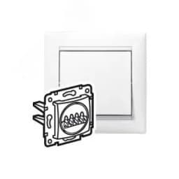 VALENA Розетка двойная для колонок в рамку белая индивидуальная упаковка