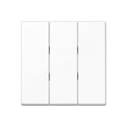 Клавиша 3-я для выключателей без подсветки. Серия A500 Материал- термопласт Цвет- белый