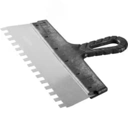 Шпатель "Мастер" ФАСАДНЫЙ, нержавеющее полотно, 300мм, зуб 10х10мм