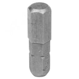 Вставка (бита) торцевая 1/4", HEX, 7 мм, L = 25 мм