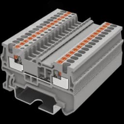 Клемма TP 1-1 проходная Push-in, сечение 1,5 мм. кв., серая
