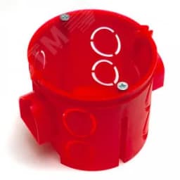 Коробка установочная углубленная 80-0510См безгалогенная (HF) 68х62 с саморезами (8шт/уп) Промрукав