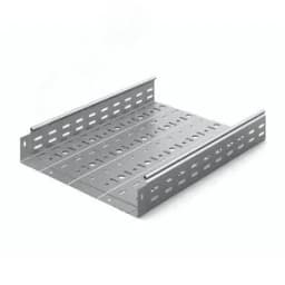 Металлический лоток перфорированный 400х80х3000, толщина 1,0 мм, Сендзимир цинк