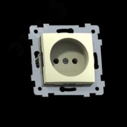 Мария  Механизм розетки одноместной скрытой установки РС16-444,  слоновая кость
