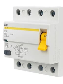 Выключатель дифференциального тока (УЗО) 4п 63А 30мА тип AC ВД1-63 KARAT IEK MDV10-4-063-030