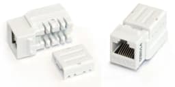 Вставка Keystone Jack RJ-45(8P8C) Hyperline KJNE-8P8C-C5e-90-WH