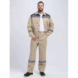 Костюм Легион-1 СОП (тк.Смесовая,210) брюки, бежевый/т.серый 68-70 194-200