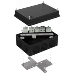 Коробка огнестойкая для кабель-канала 40-0460-FR2.5-10 Е15-Е120 RAL1001 85х85х45 (44 шт/кор)