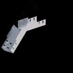 Лоток монтажный угловой 45 вниз ЛУ45Н.100.80.362.1,2.1