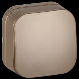 GLORY Выключатель 1-клавишный для открытой установки 10А ВС20-1-0-ХШм шампань матовый IEK