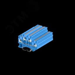 Клемма TP 2-уровневая, сечение 2,5 мм. кв., синяя