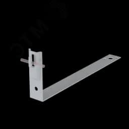 Черепичный держатель зажимной на обрешётку для прутка D 5-8 мм L380 мм H100 мм