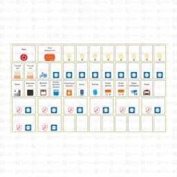 Комплект модульных наклеек средний (137х240) PROxima