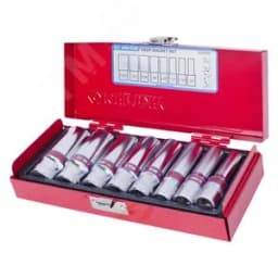 Набор глубоких торцевых головок 3/8", шестигранные, 3/8"-13/16", 8 предметов