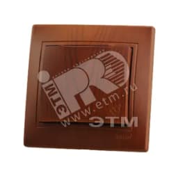 MIRA Розетка с заземлением с крышкой керамика сосна