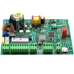 Плата управления E045S для 2х моторов 230В, входы фотоэлементов BUS 2EASY, радиоразъем XF 790077 FAAC