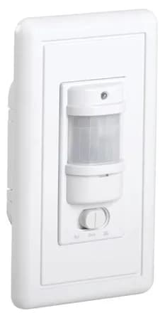 Детектор движения ДД 028 1200Вт угол обз. 140град. дальн. 9м IP20 бел. IEK LDD12-028-1200-001