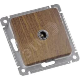 MASTER Розетка телевизионная оконечная скрытой установки, в рамку, дуб