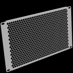 Фальш-панель 6U, перф., серый RAL 7035 SYSMATRIX BP 0068.700