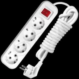 Удлинитель бытовой 4х3м с заземлением с выключателем 10А S-304 9631990 Универсал