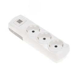 Колодка PREMIUM 3 гнезда, с/з, 2 USB, белый