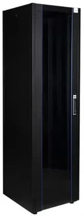 Шкаф нап. 19", 42U 600х600, перед. дв. стек, задн. стен., мет, чер. Datarex DR-700501