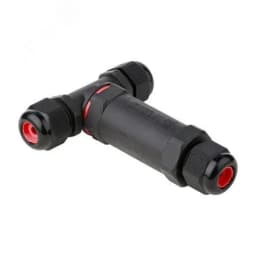 Кабельный коннектор Т-образный (клеммник 3PIN) IP68 FreeTools plc-uac-cb3T EKF