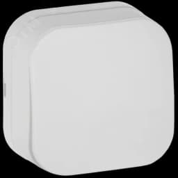 GLORY Выключатель 1-клавишный для открытой установки 10А ВС20-1-0-ХБм белый матовый IEK