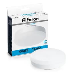 Лампа светодиодная Feron LB453 GX53 12W 6400K 25868
