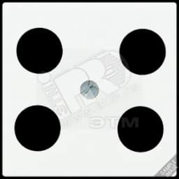 Крышка для SAT-TV-розетки с 4-мя гнездами слоновая кость