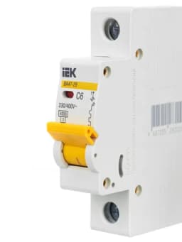 Выключатель автоматический 1п 6А ВА47-29 4,5кА MVA20-1-006-C IEK